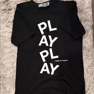 Comme des Garcons PLAY Black Tee